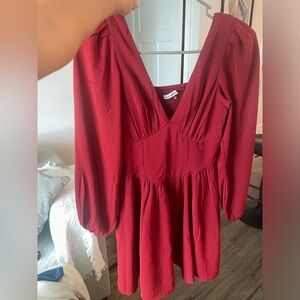 Abercrombie corset flowy dress